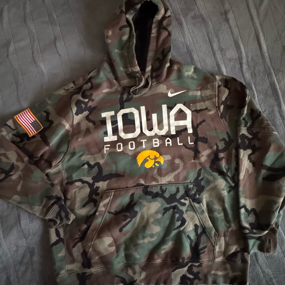 Nike Iowa Football Camo Hoodie